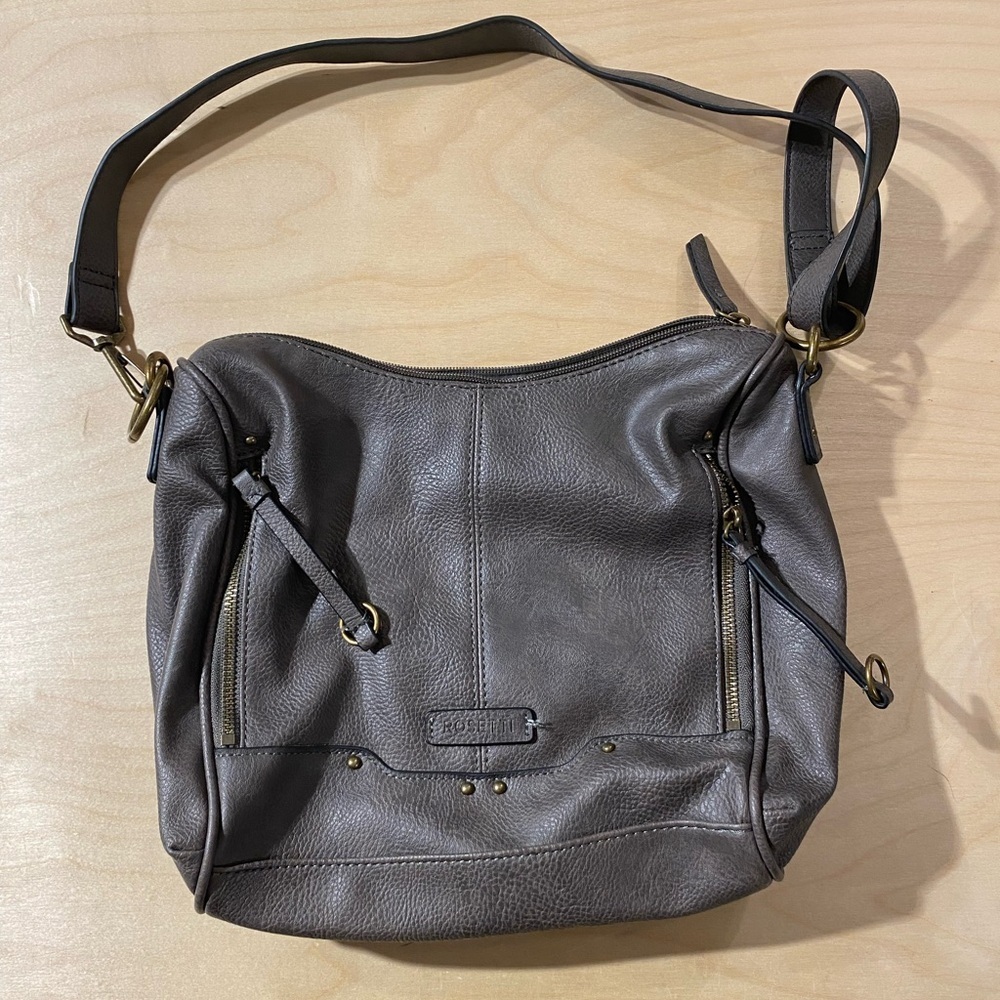 Rosetti Gray Hobo Bag with Adjustable Strap (NE)